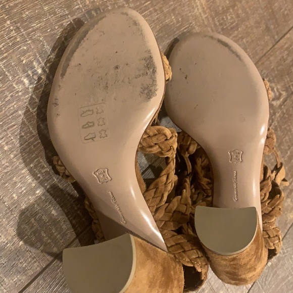 Gianvito Rossi Braided Brown Suede Sandal Size 38/US 7.5 - Picture 12 of 12